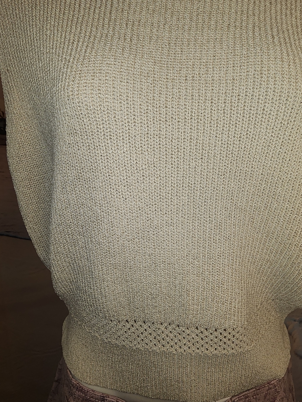 COMMENSE Classic Cream Knit Women’s Sweater - Picture 4 of 6